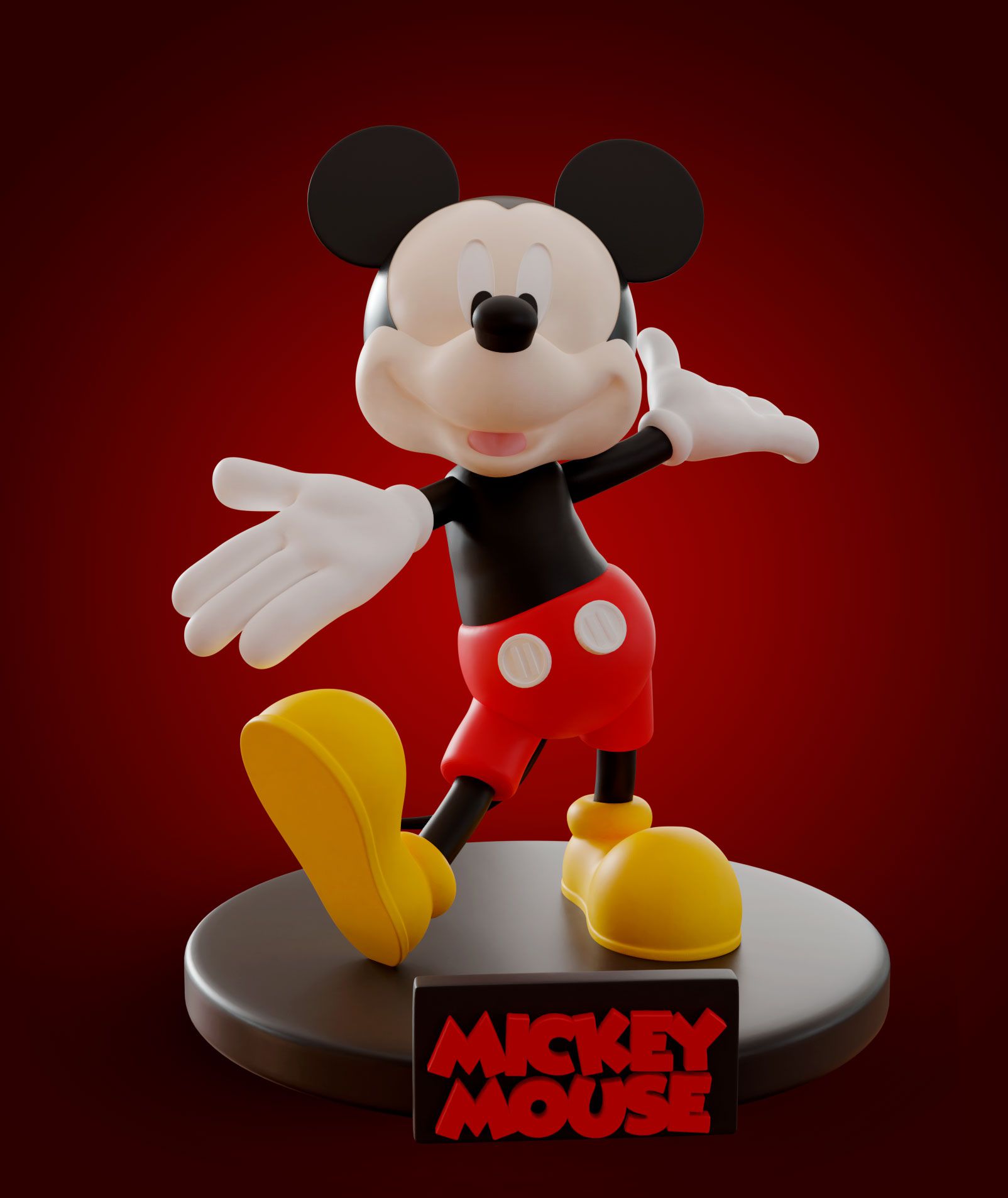 Detail Mickey Mouse 3d Nomer 27