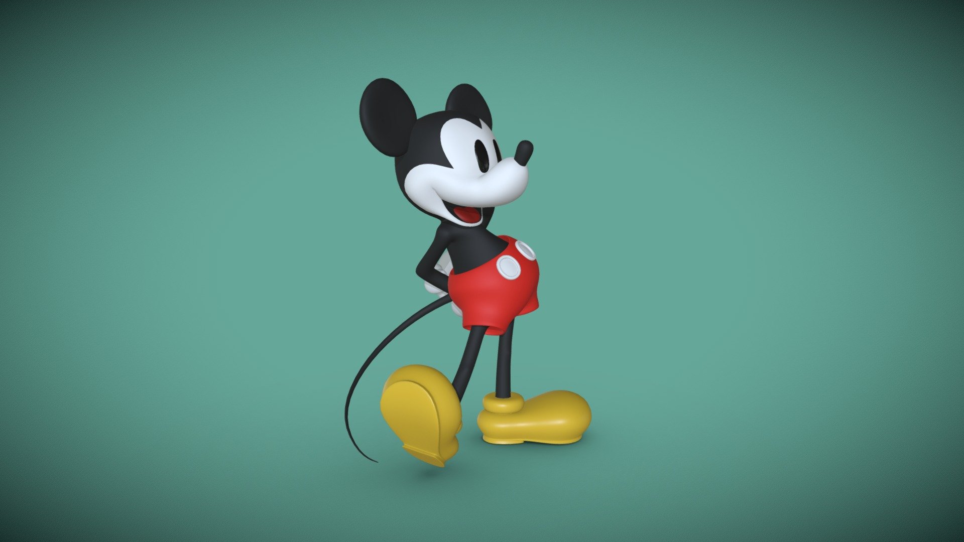 Detail Mickey Mouse 3d Nomer 4