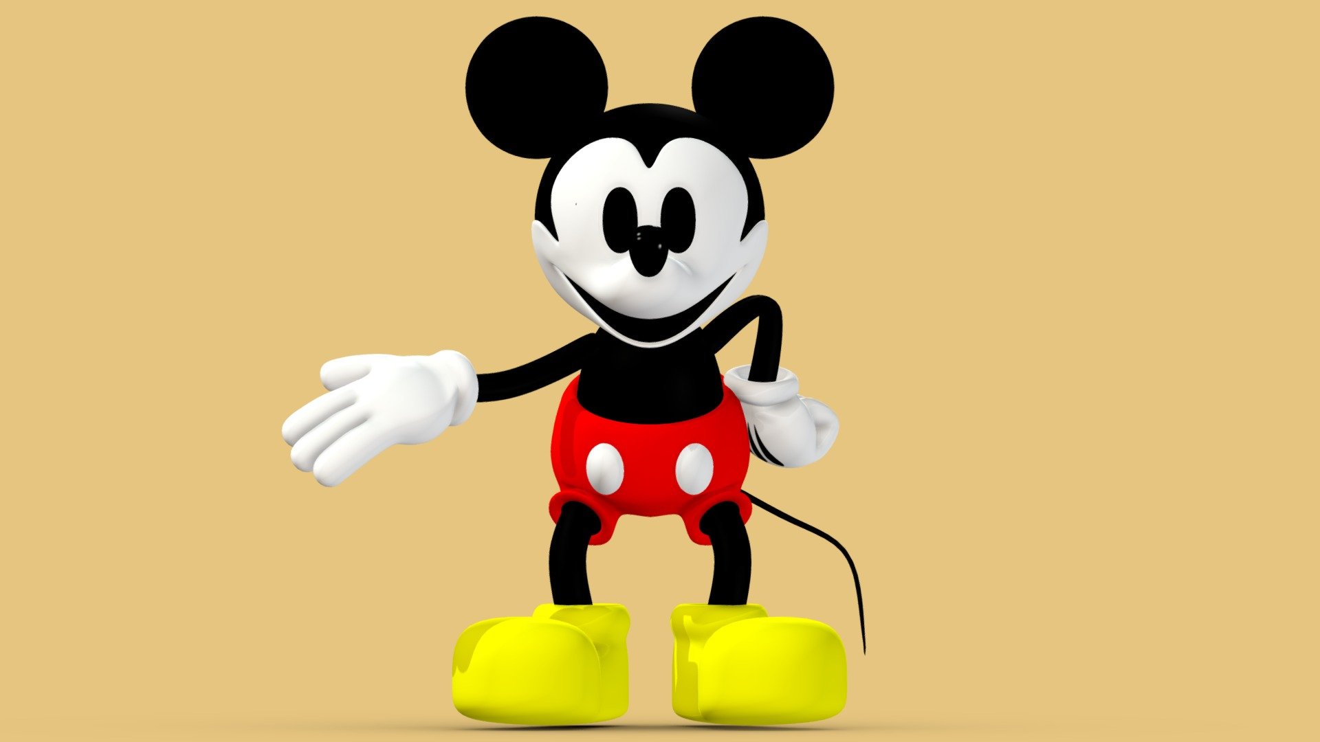 Detail Mickey Mouse 3d Nomer 37