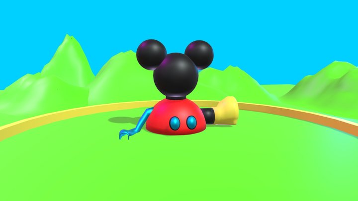 Detail Mickey Mouse 3d Nomer 45