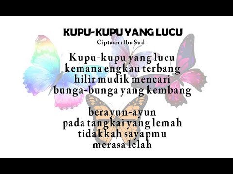 Kupu Kupu Yang Lucu Lyrics - KibrisPDR