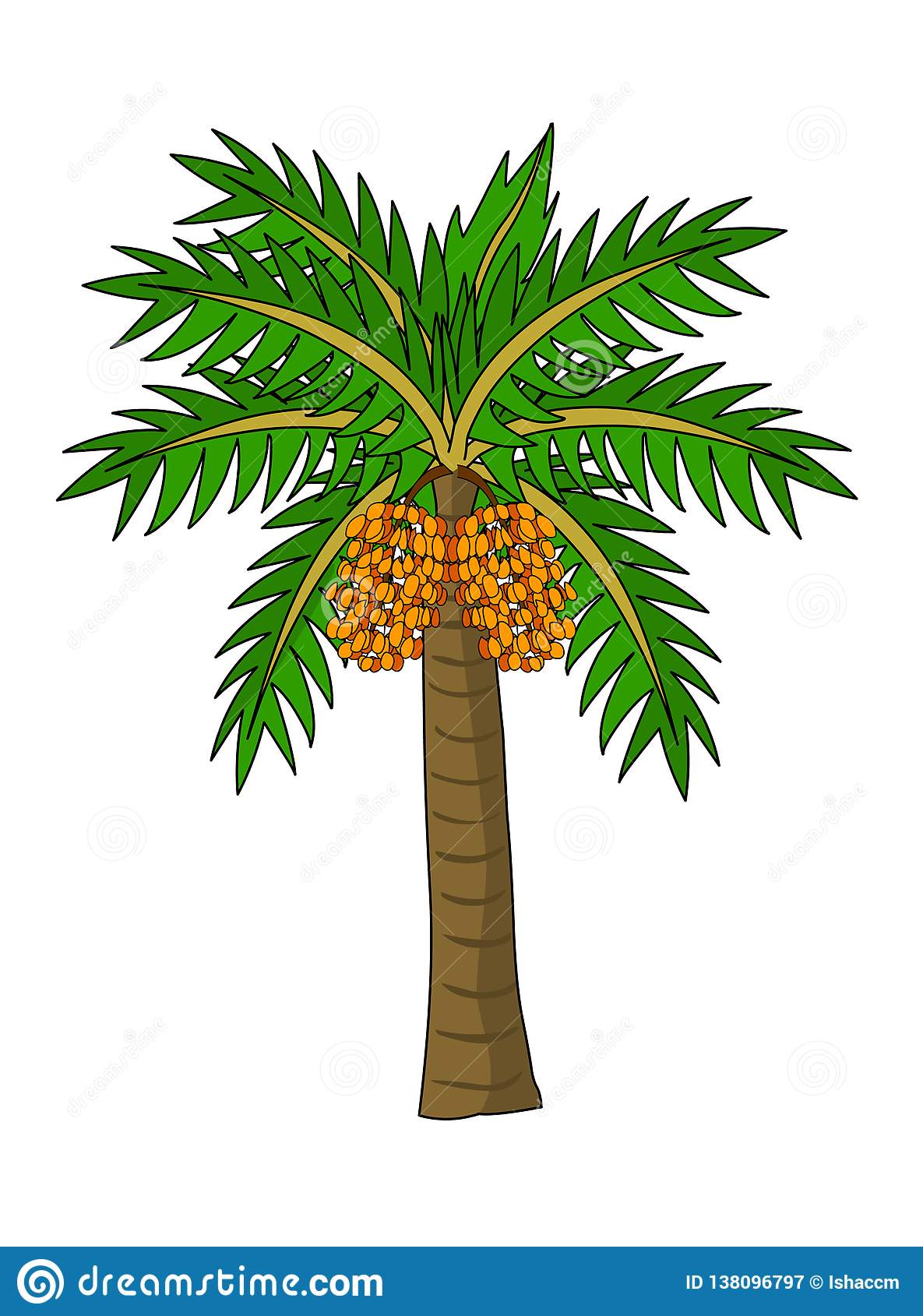 Kurma Tree Vector - KibrisPDR