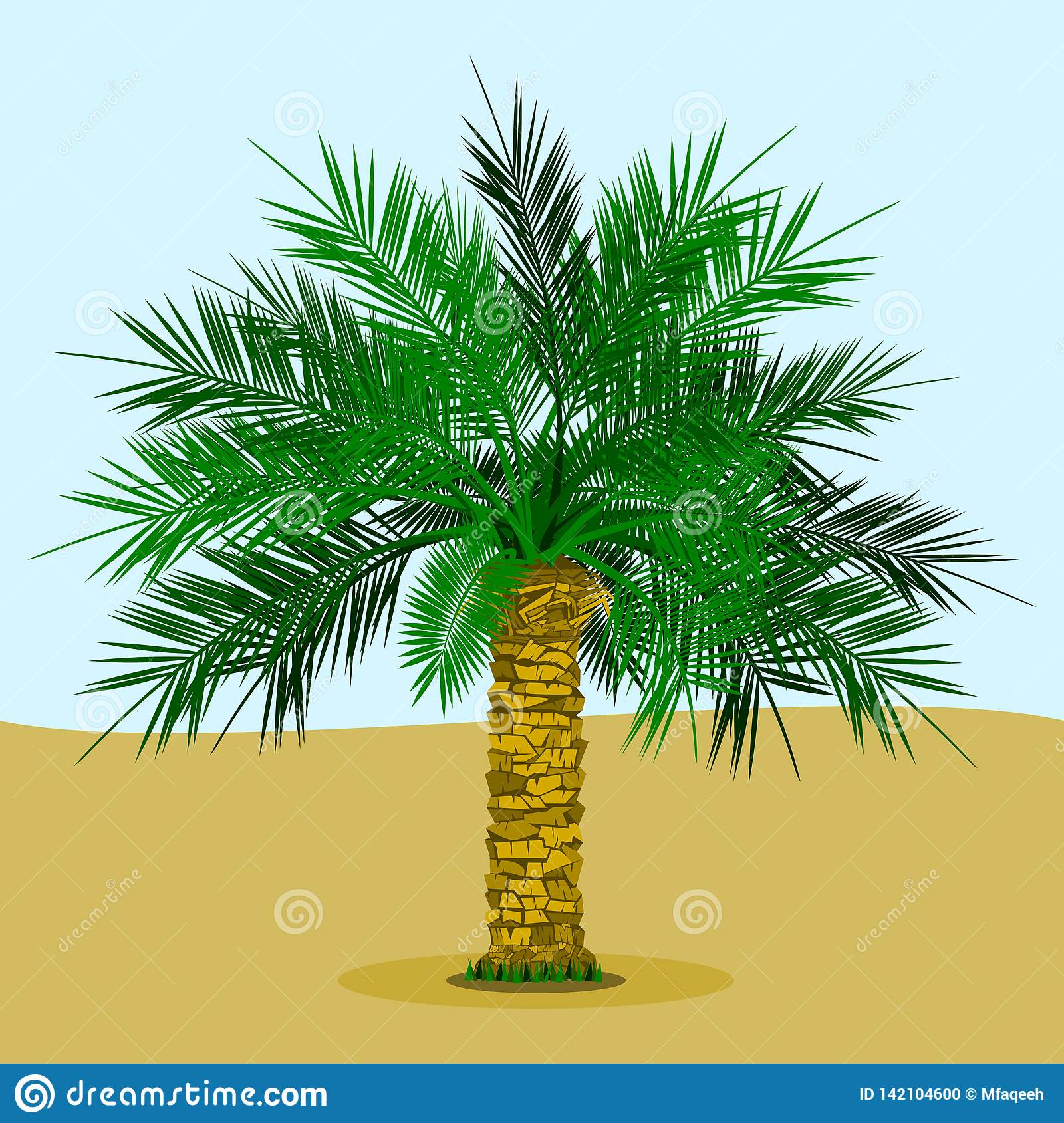 Detail Kurma Tree Vector Nomer 46