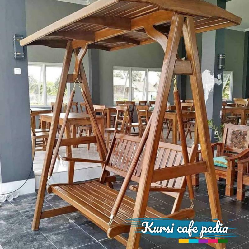 Detail Kursi Ayunan Kayu Nomer 46