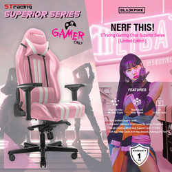 Detail Kursi Gamers Warna Pink Nomer 28