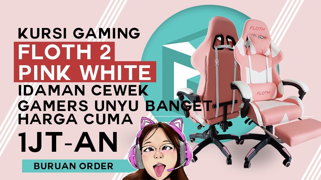 Detail Kursi Gamers Warna Pink Nomer 30