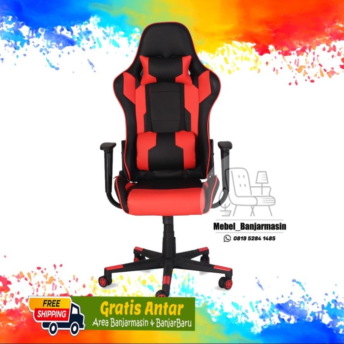 Detail Kursi Gaming Warna Merah Nomer 22