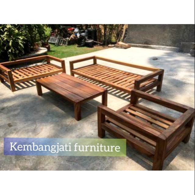 Detail Kursi Kayu Taman Minimalis Nomer 8