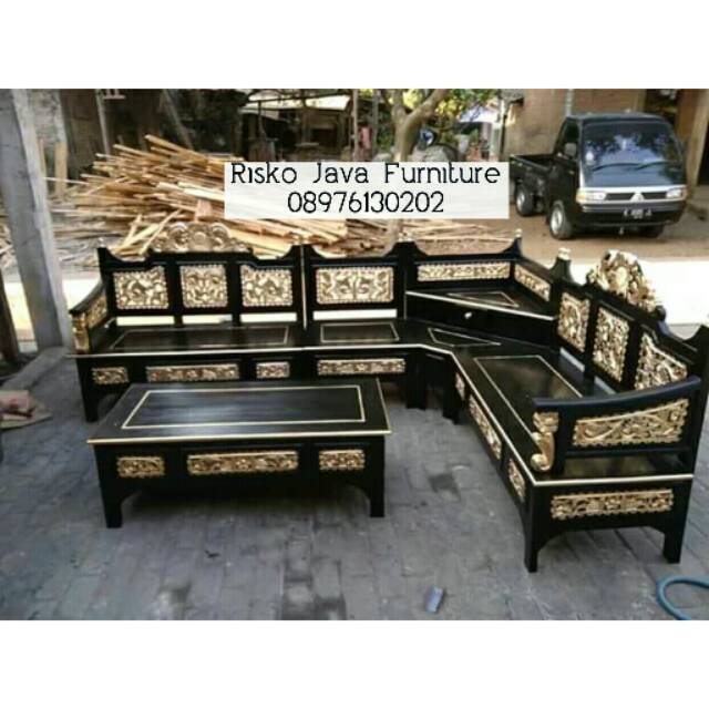 Detail Kursi L Minimalis Kayu Nomer 25