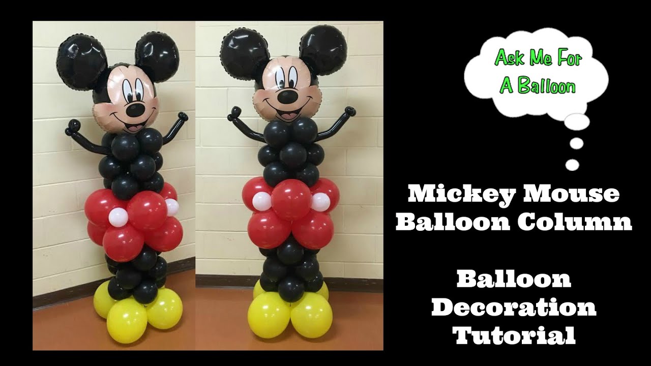 Mickey Mouse Balloon Columns - KibrisPDR