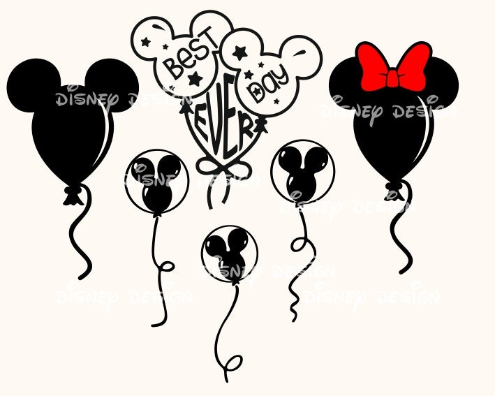 Detail Mickey Mouse Balloon Silhouette Nomer 8