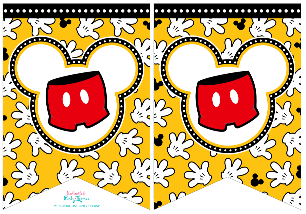 Detail Mickey Mouse Banner Png Nomer 25