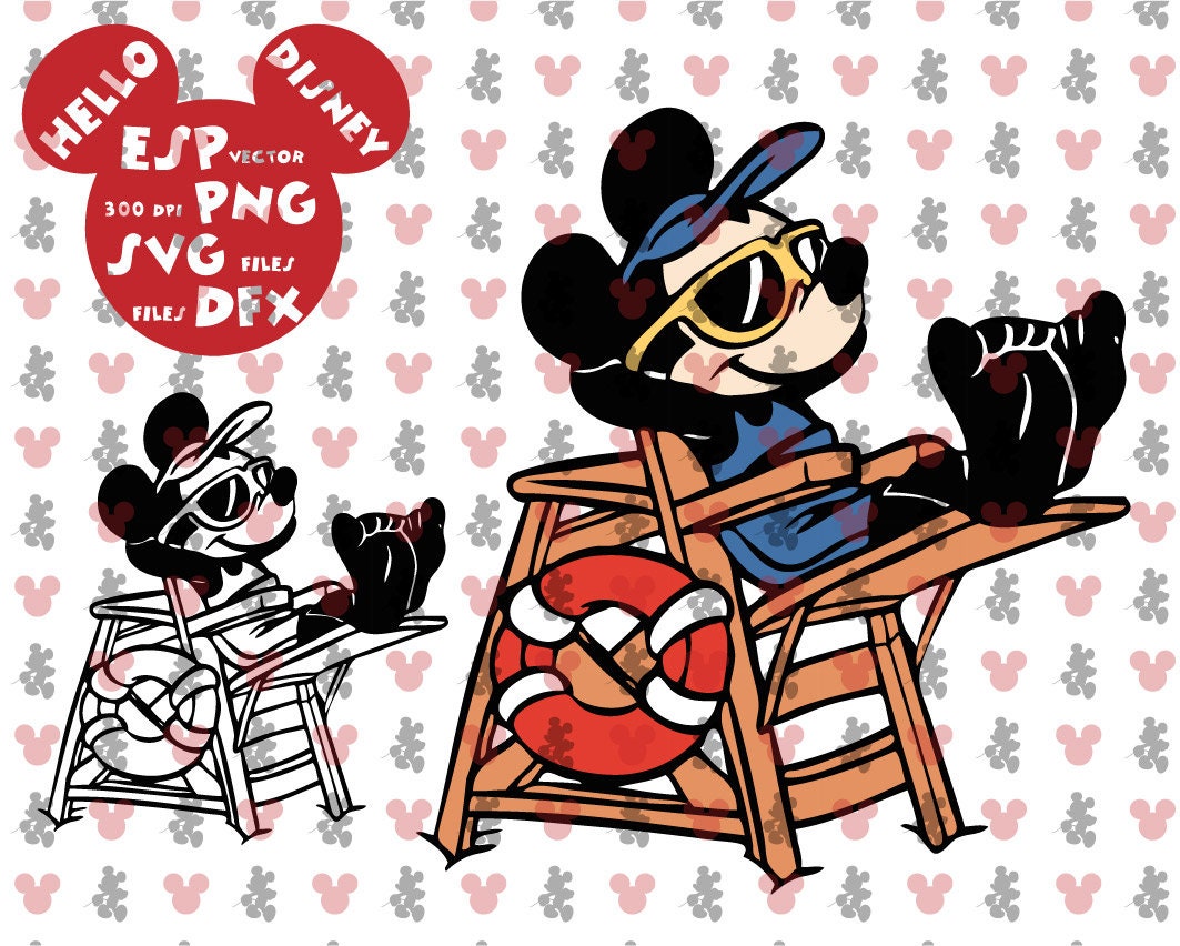 Detail Mickey Mouse Beach Clipart Nomer 27