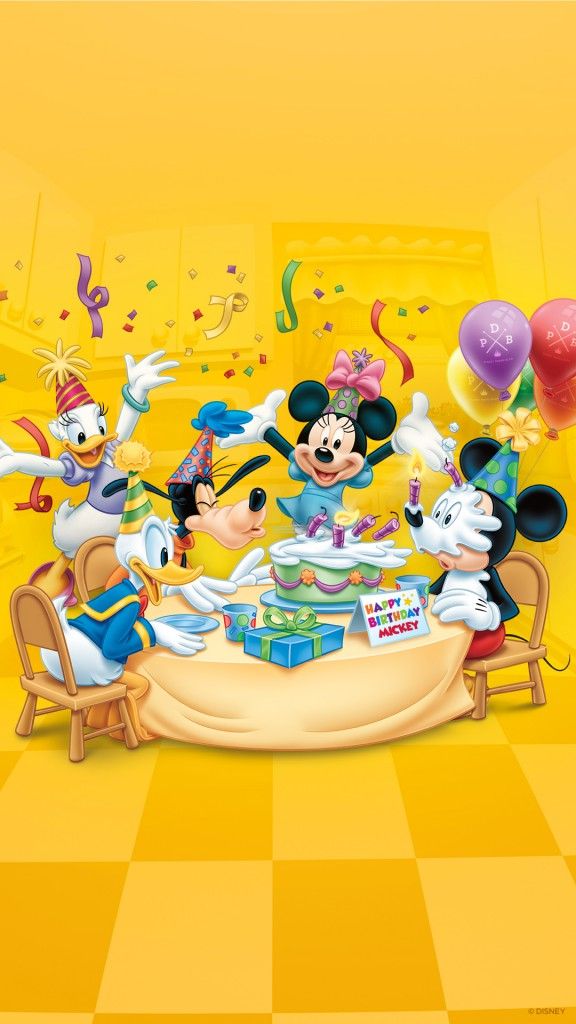 Detail Mickey Mouse Birthday Wallpaper Nomer 5