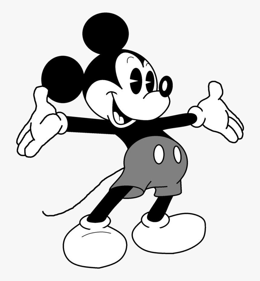 Mickey Mouse Black And White Png - KibrisPDR