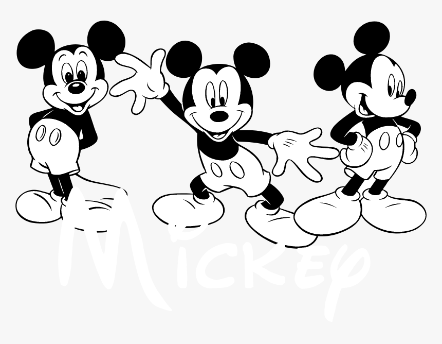 Detail Mickey Mouse Black And White Png Nomer 40