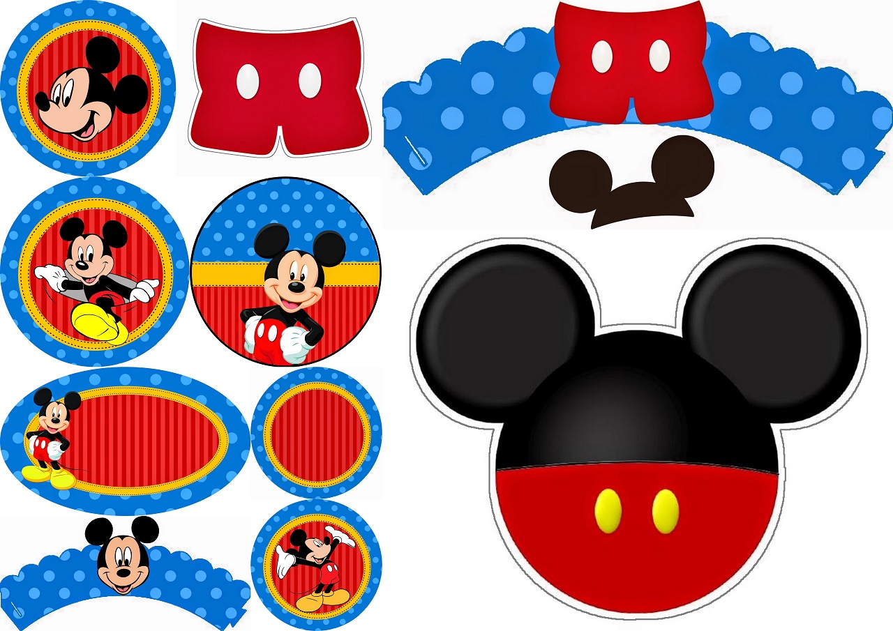 Detail Mickey Mouse Cake Template Free Nomer 10