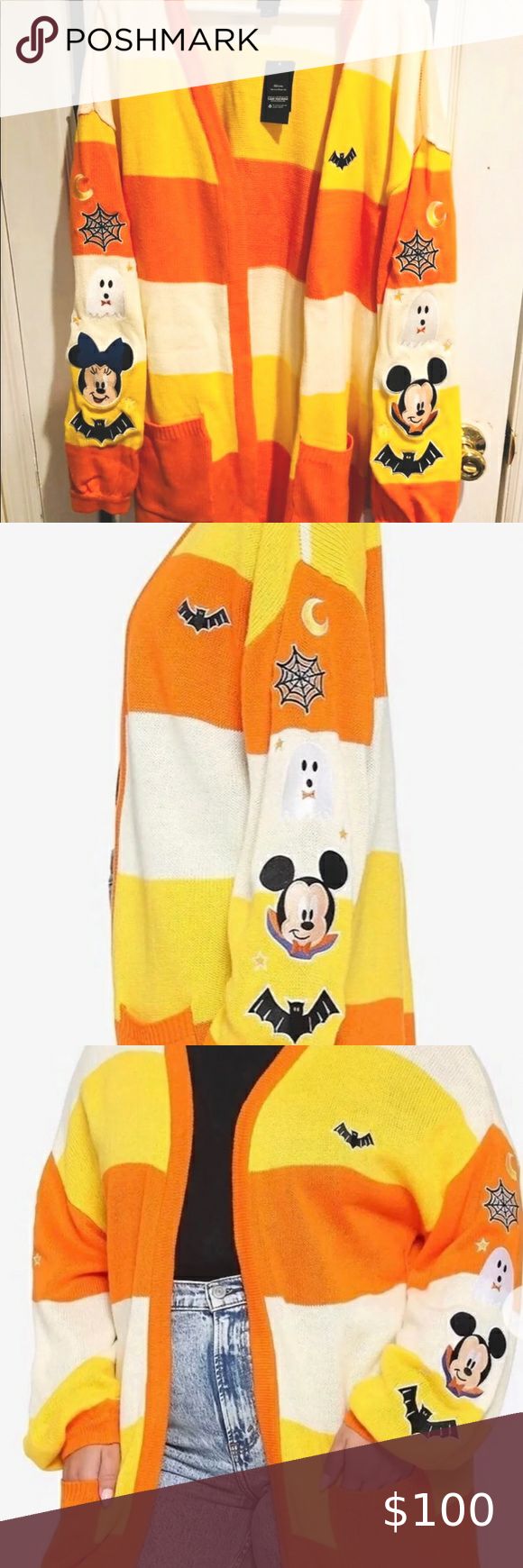 Detail Mickey Mouse Candy Corn Cardigan Nomer 28