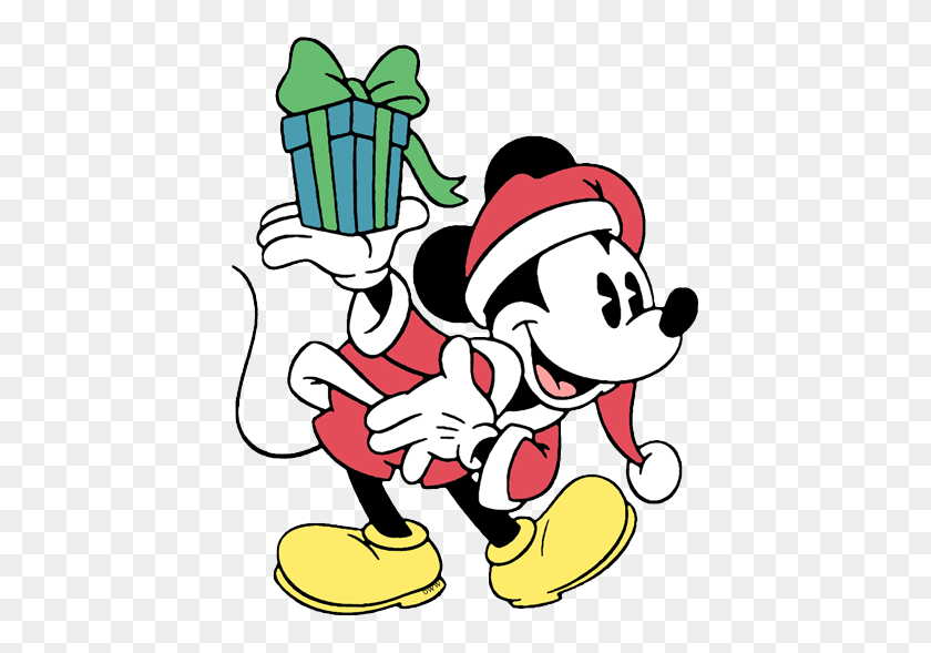 Detail Mickey Mouse Christmas Clipart Nomer 38