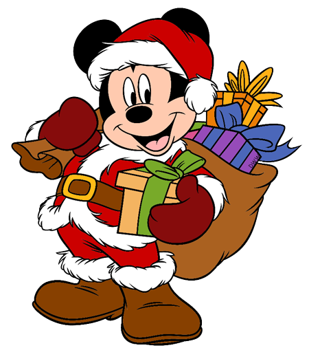 Detail Mickey Mouse Christmas Clipart Nomer 10