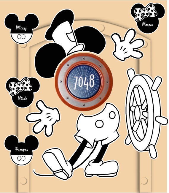 Mickey Mouse Cruise Door Magnets - KibrisPDR