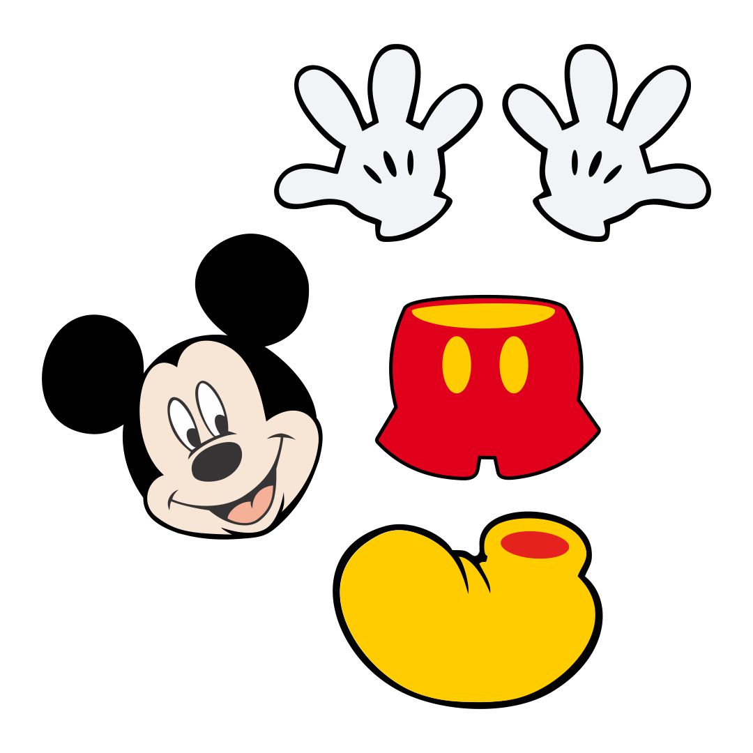 Mickey Mouse Cutouts Free - KibrisPDR