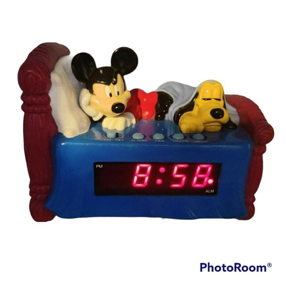 Detail Mickey Mouse Digital Alarm Clock Nomer 17