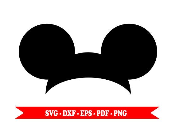 Detail Mickey Mouse Ears Silhouette Clip Art Nomer 20