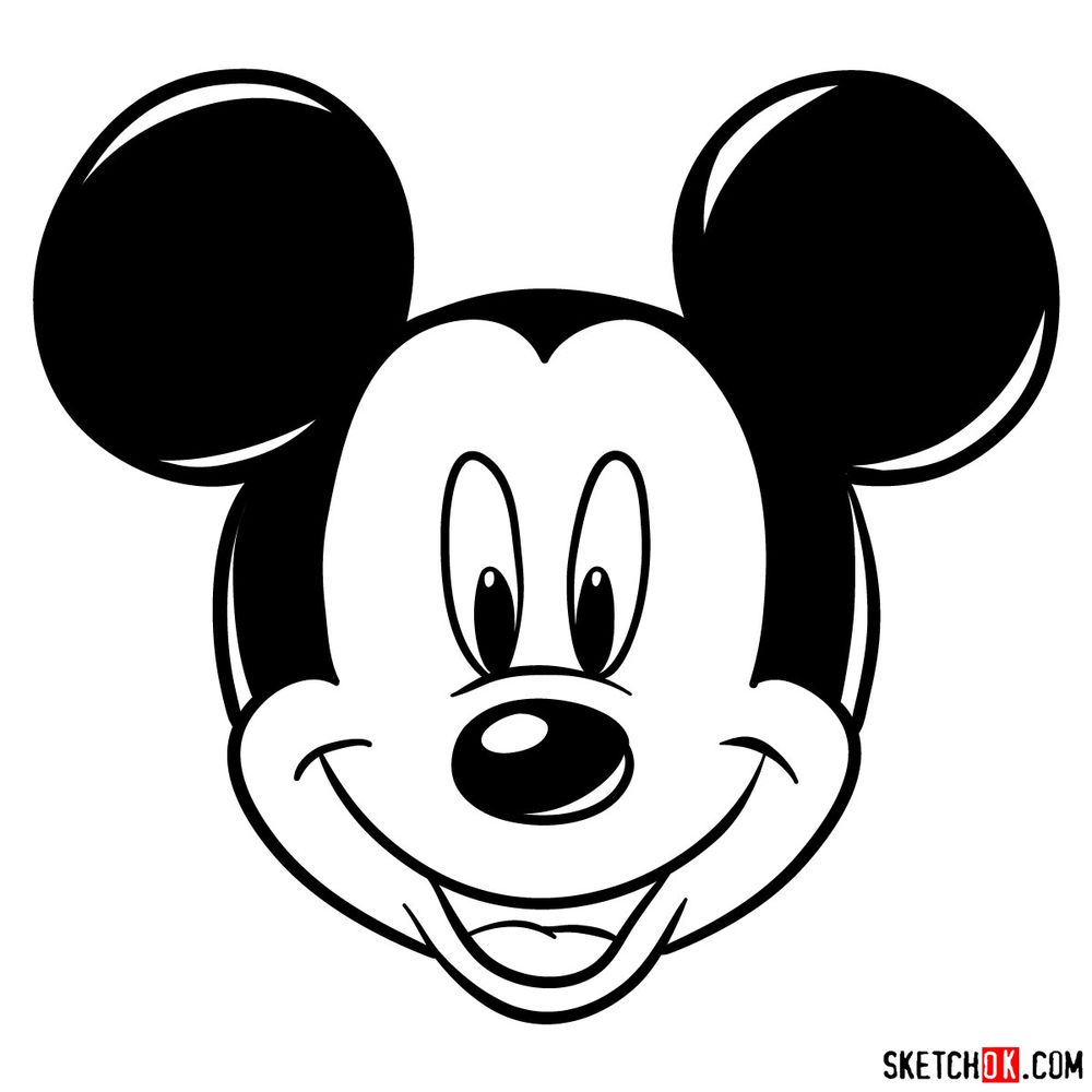 Detail Mickey Mouse Face Image Nomer 49