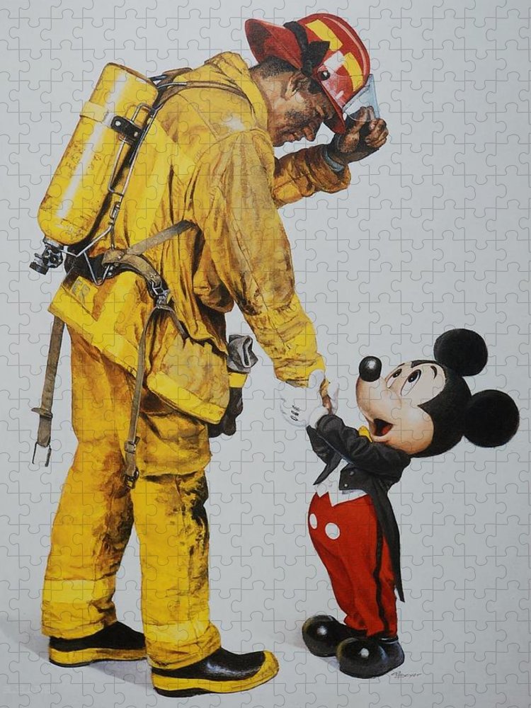 Detail Mickey Mouse Firefighter Print Nomer 17