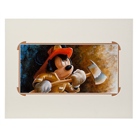 Detail Mickey Mouse Firefighter Print Nomer 5