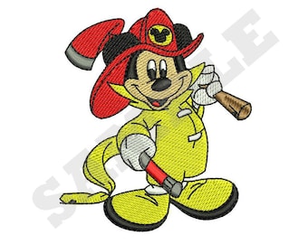 Detail Mickey Mouse Firefighter Print Nomer 54