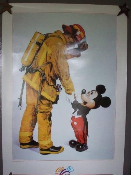 Detail Mickey Mouse Firefighter Print Nomer 6