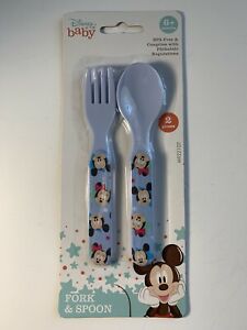 Detail Mickey Mouse Fork And Spoon Nomer 15