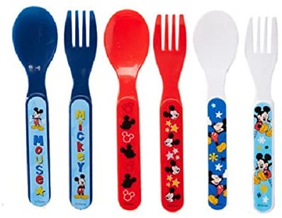 Detail Mickey Mouse Fork And Spoon Nomer 18