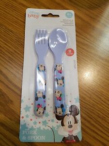 Detail Mickey Mouse Fork And Spoon Nomer 19