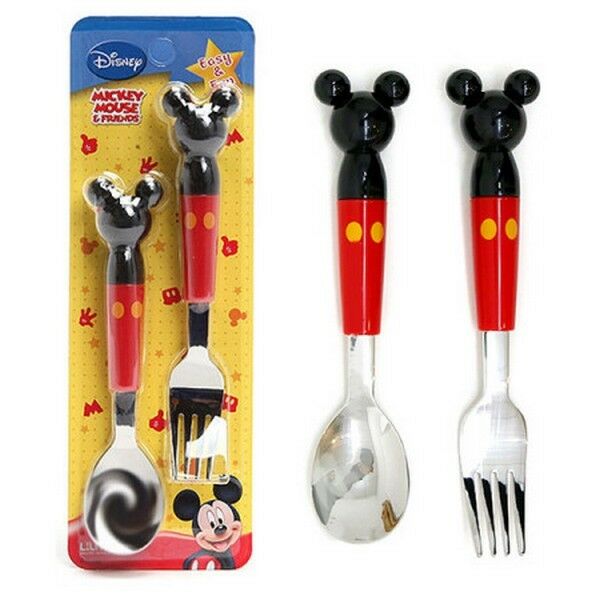 Detail Mickey Mouse Fork And Spoon Nomer 3