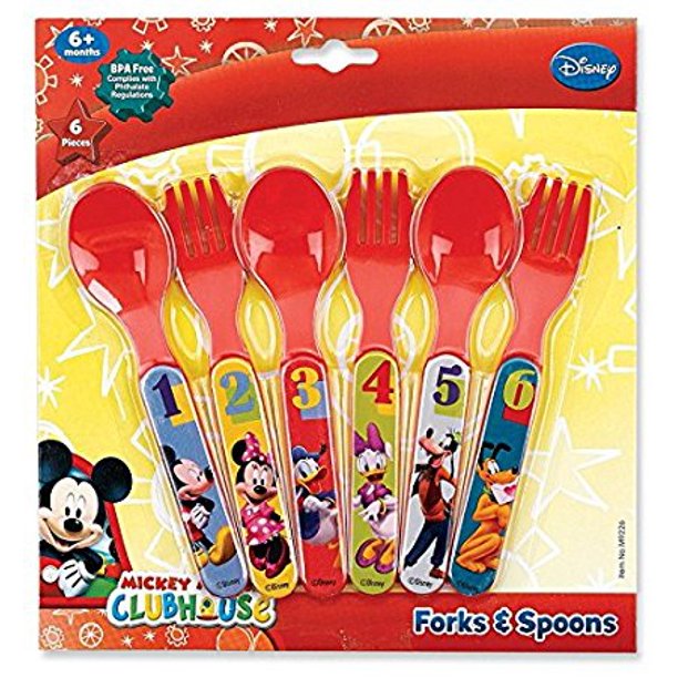 Detail Mickey Mouse Fork And Spoon Nomer 5