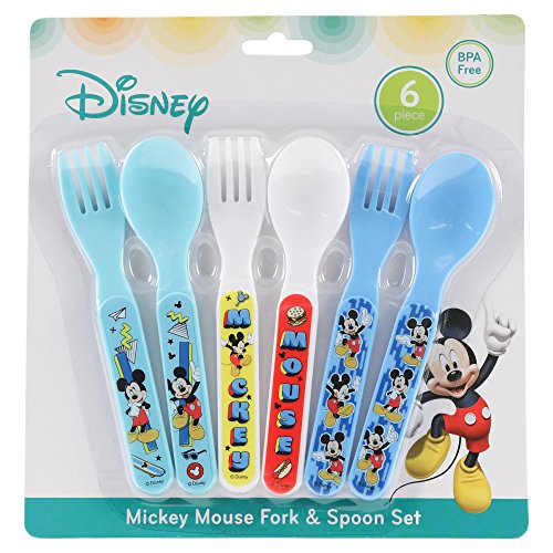 Detail Mickey Mouse Fork And Spoon Nomer 39