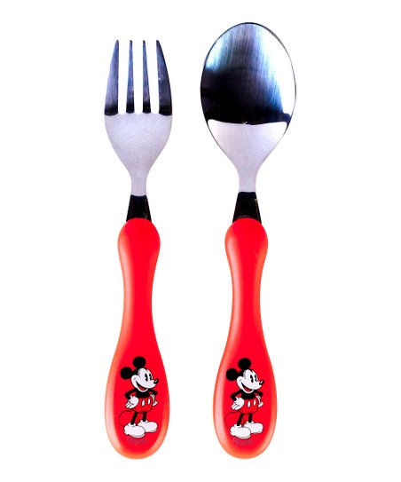 Detail Mickey Mouse Fork And Spoon Nomer 6