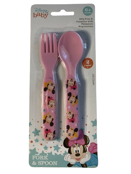 Detail Mickey Mouse Fork And Spoon Nomer 57