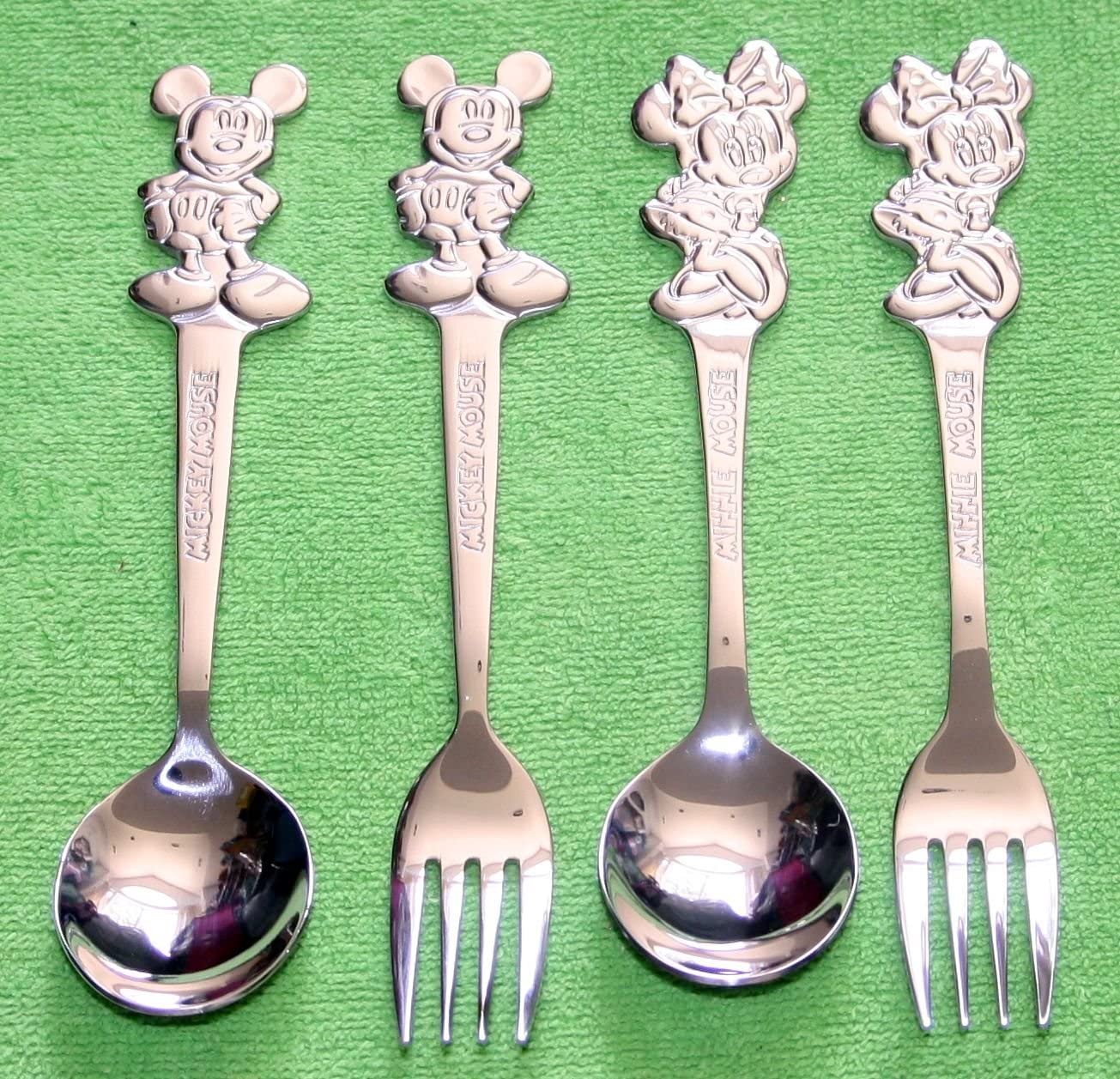 Detail Mickey Mouse Fork And Spoon Nomer 9