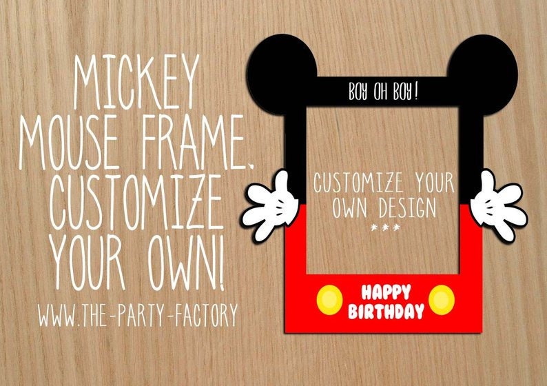 Detail Mickey Mouse Frame For Photo Booth Nomer 18