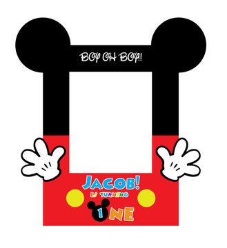 Detail Mickey Mouse Frame For Photo Booth Nomer 3