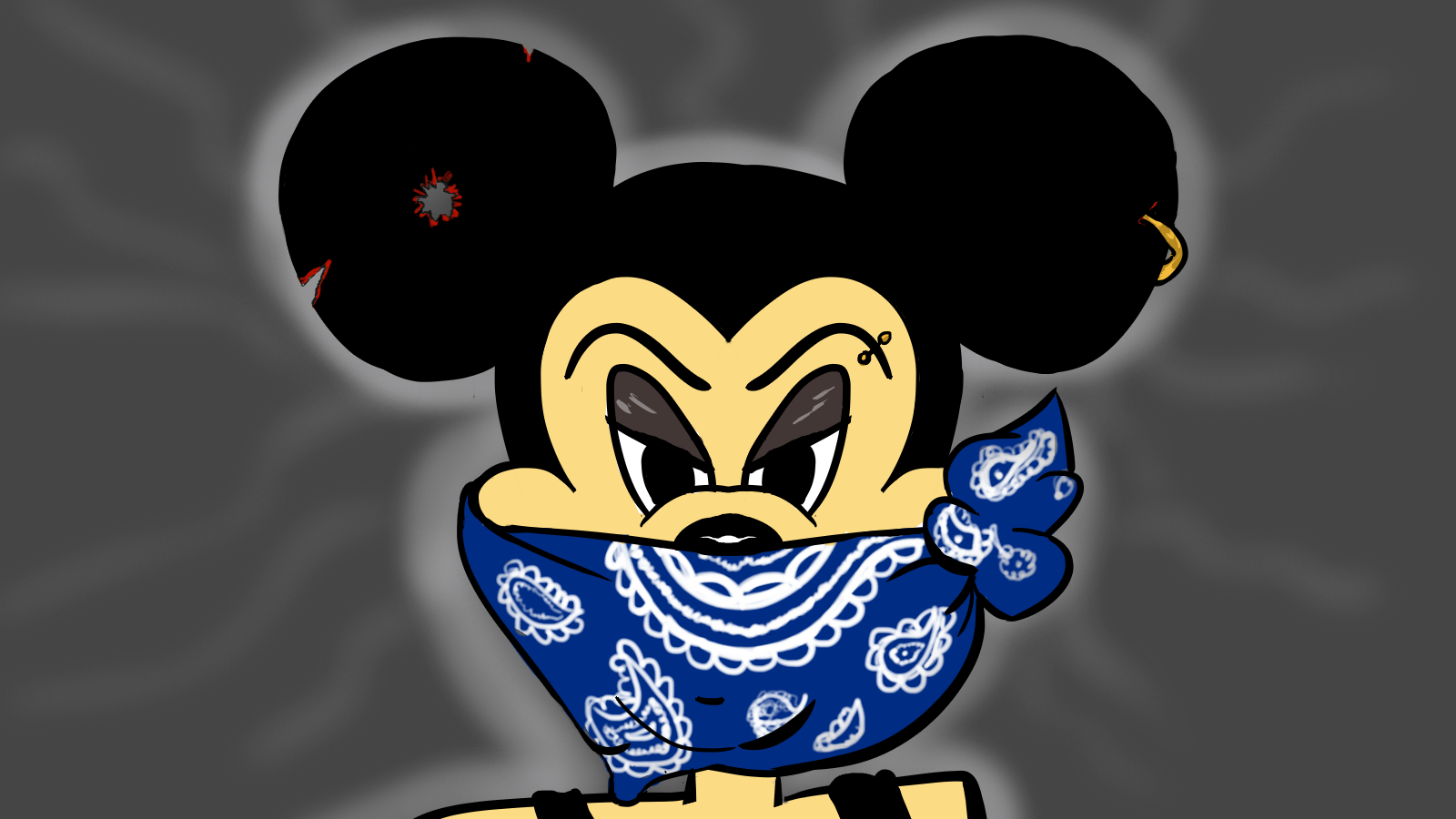 Detail Mickey Mouse Gangster Drawings Nomer 10