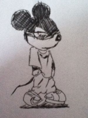 Detail Mickey Mouse Gangster Drawings Nomer 13