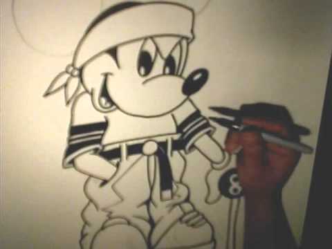 Detail Mickey Mouse Gangster Drawings Nomer 26