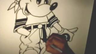 Detail Mickey Mouse Gangster Drawings Nomer 34