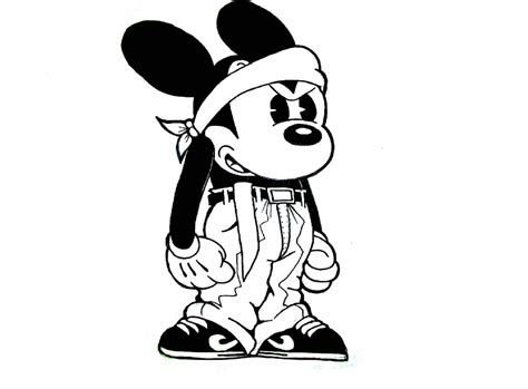 Detail Mickey Mouse Gangster Drawings Nomer 7