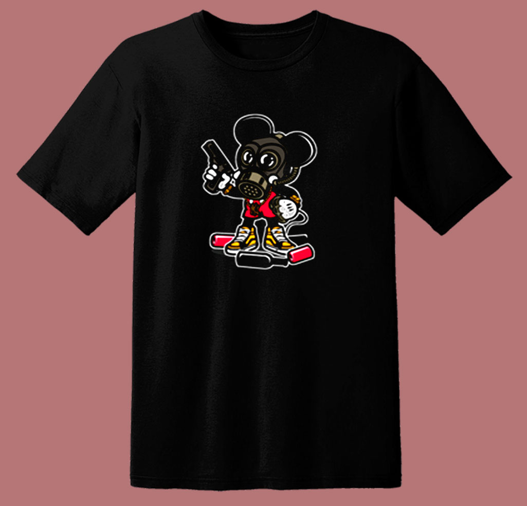 Detail Mickey Mouse Gangster Shirt Nomer 24